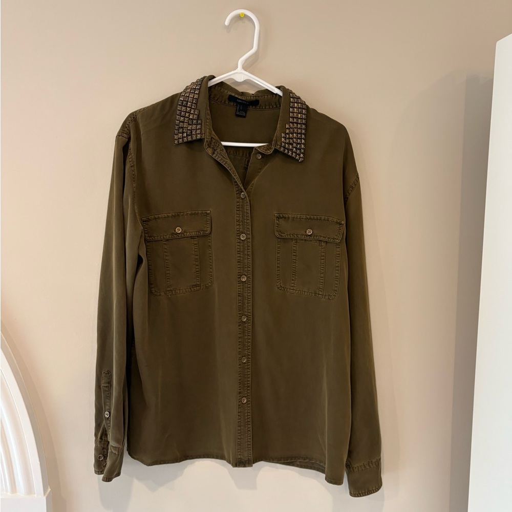 Forever 21 Olive Green Shirt